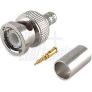 Spina BNC a crimpare per cavo RG59 ø6mm - ALPHA ELETTRONICA 80-112