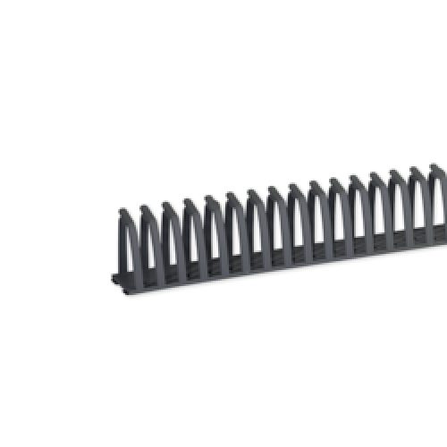 DN-A M G Canaletta Flessibile autoadesiva per cablaggi compatti, Grigio (2 METRI) - BOCCHIOTTI B02182