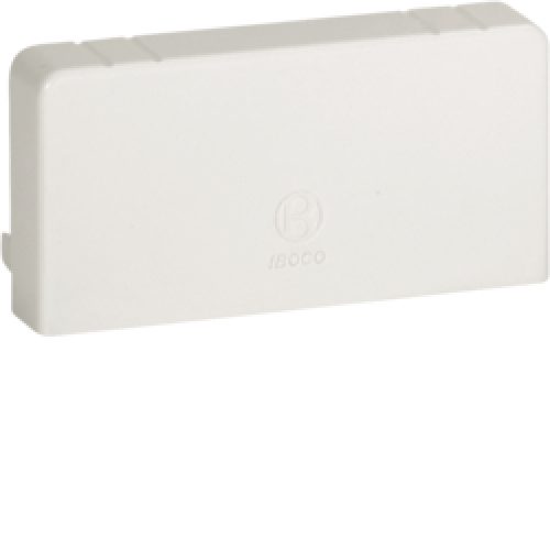 LAN 80x40 W Terminale per canali linee TA-N/TA-EN/TA-GN, Bianco - BOCCHIOTTI B02242