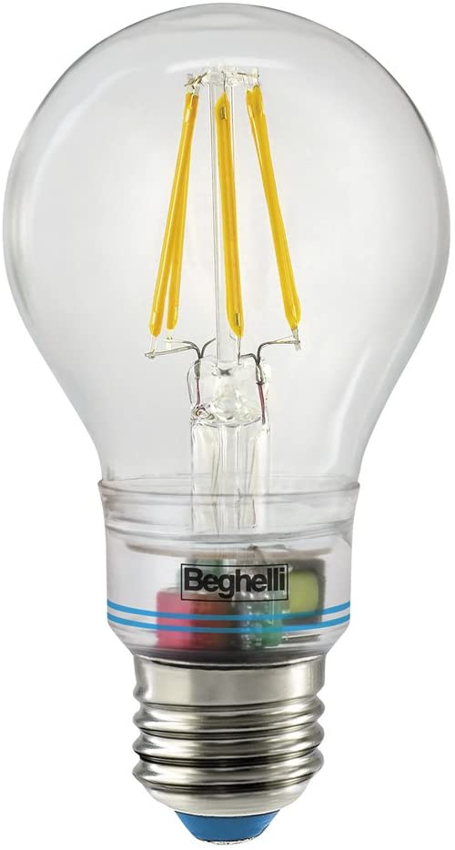 Lampada Sorpresa ZafiroLED anti Black-Out, 6W 230V E 27, Autonomia 2h - BEGHELLI 56305