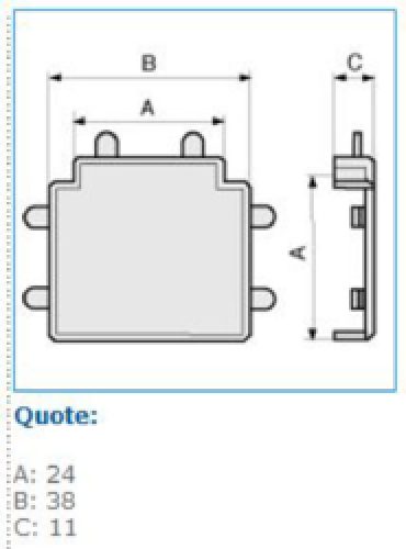 IM 22x10 W Derivazione a T per minicanali TMC/TMU, Bianco - BOCCHIOTTI B04016