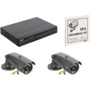 Kit VideoSorveglianza TVCC DVR 8 Canali 2 Telecamere Compatte Varifocali 2 Alimentatori plug-in 2 Cartelli Videosorveglianza 4 Connettori Coax - BTICINO 391869