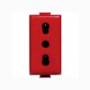 Matix Presa Bipasso 2P+T 10/16A, Colore Rosso - BTICINO A5180R
