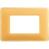 Placca Matix 3 Moduli, Ambra, Materiale Tecnopolimero - BTICINO AM4803CAB