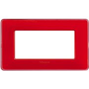 Placca 4 Moduli Matix, in Tecnopolimero, Corallo - BTICINO AM4804CRD