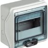 Centralino da parete in polistirene antiurto rinforzato IP65 IDROBOARD 8 moduli DIN - BTICINO F107N8D