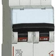 Interruttore Magnetotermico 1P+N curva C 4,5kA 2 moduli DIN 230V In 20A - BTICINO FC810NC20