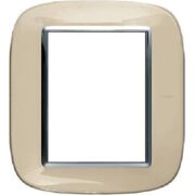 Placca Axolute Ellittica 3+3 Moduli, in tecnopolimero, Avorio liquido - BTICINO HB4826DA