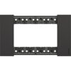 Placca Living Now 4 Moduli, nero, in plastico - BTICINO KA4804KG