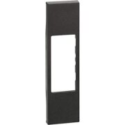 Living Now Cover per connettori RJ, A/V e lampada di sicurezza, 1 Modulo Nero - BTICINO KG07