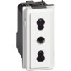 Living Now Presa 2 P+T 16 A 250 Va.c Bipasso, 1 Modulo, Bianco - BTICINO KW4180