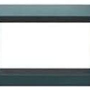 Living Light International Placca 4P 4 Moduli, in blu - BTICINO L4804BT