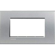 Placca Quadra Living Light 4 Moduli, in Tecnopolimero, Colore Tech - BTICINO LNA4804TE