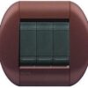 Placca Tonda Living Light 7 Moduli, in Tecnopolimero, Colore Marrakech - BTICINO LNB4807MA