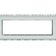 Placca Living Light 7 Moduli, Personalizzabile, in tecnopolimero, Colore Trasparente - BTICINO LND4807KR