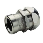 TILOK Raccordi metallici a innesto rapido TKG raccordo tubo/guidacavo Diametro esterno tubo 25mm Diametro interno guaina 20,5mm - BTICINO TKG2521