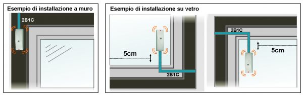 Sensore Elettronico Anti-shock 12V NC , a parete, su vetro - HILTRON C70S