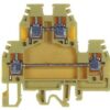 Morsetto Passante a due piani 4mmq Beige - CABUR DS100