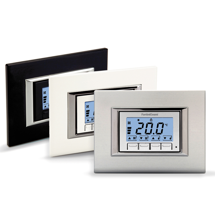 Termostato Ambiente da incasso Retroilluminato per ventilconvettori (fan-coil) - FANTINI COSMI CH133RR