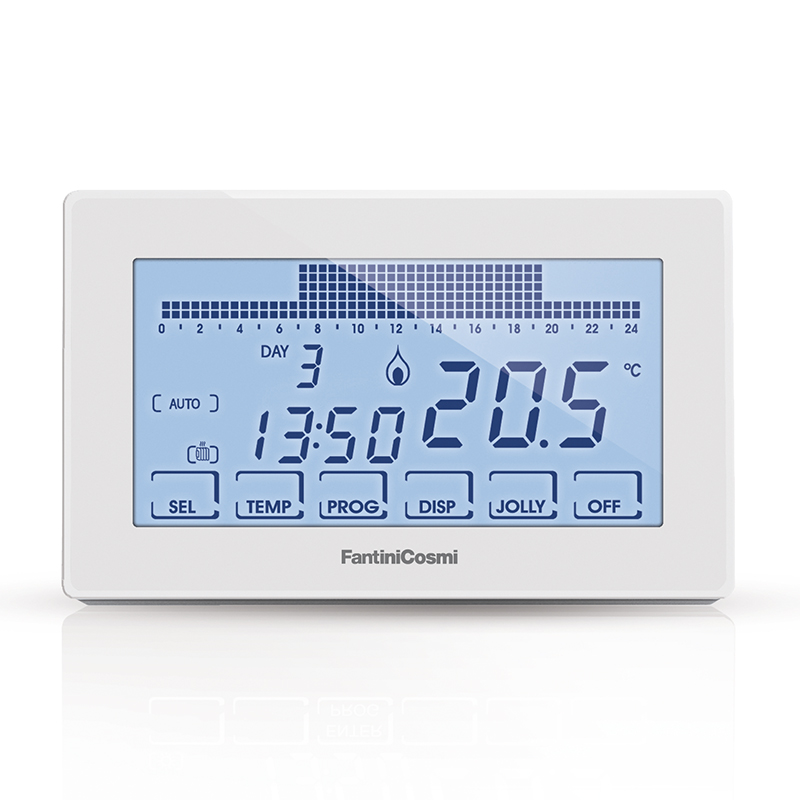 Cronotermostato Wi-Fi Settimanale Touchscreen, a batterie Intellicomfort - FANTINI COSMI CH180WIFI