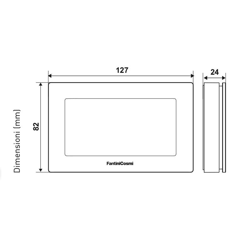 Cronotermostato Wi-Fi Settimanale Touchscreen, a batterie Intellicomfort - FANTINI COSMI CH180WIFI