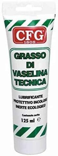 Tubetto Grasso Vasellina, Lubrificante Protettivo, Crema Paraffinica Pura, 125 ML - CFG L00100