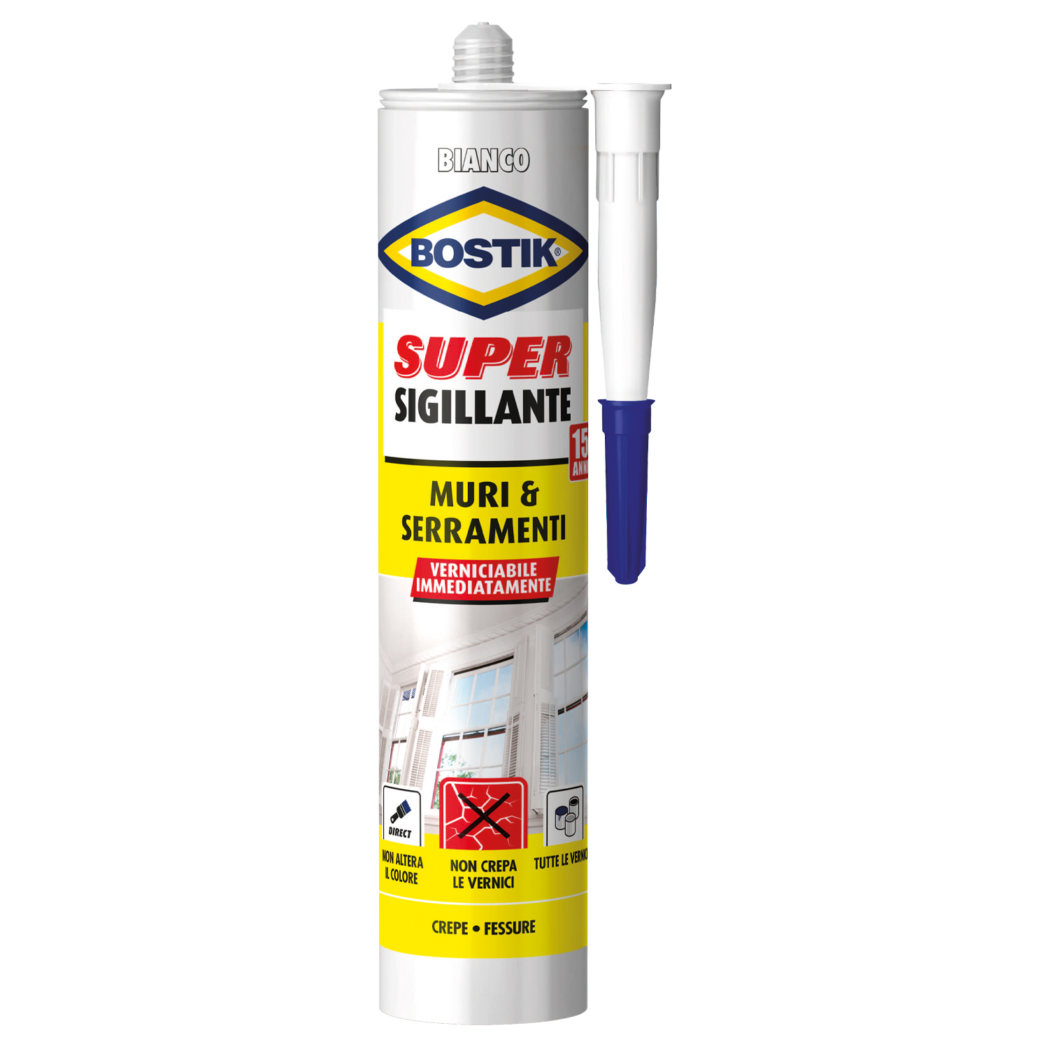 Super Sigillante Muri & Serramenti, Cartuccia da 300 ML - UHU BOSTIK D2435