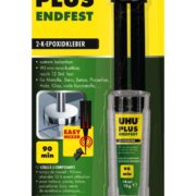 UHU Adesivo Epossidico Bicomponente Universale, Plus 90 Minuti, Siringa 15,5 gr - UHU BOSTIK D5343