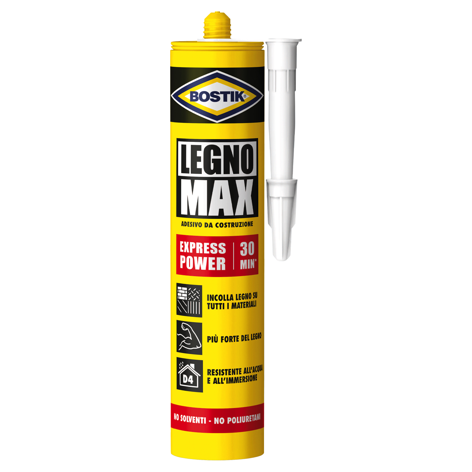 Sigillante Adesivo Legno Max Express Power 30 Minuti, Cartuccia 380 gr - UHU BOSTIK D8120