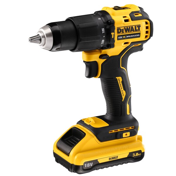 Trapano Avvitatore con percussione Brushless, Compatto, 18V XR 2 X 3AH - DEWALT DCD709L2T-QW