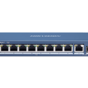 Switch di rete 10 Porte, 8 Porte Gigabit PoE (IEEE 802.3af, IEEE 802.3at), 1 Porta Gigabit RJ45, 1 Porta Gigabit SFP Fibra Ottica, Metallo, Design Senza Ventola - HIKVISION 301801376
