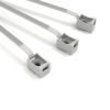 Confezione 100 Fascette Tubi Fissatubi Nylon, Fissaggio Tubi Rigidi, Foro Asola Tasselli Leggeri TX-6, Diametro Tubi 12-35 mm, Dimensioni 165 x 7,5 mm, Grigio - ETELEC FGS16575