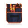 Marsupio Borsa Utensili, Tasca Porta Attrezzi Lavoro, 3 Scompartimenti, Force Zero, 2 Giraviti Croce Taglio + 1 Forbice Elettricista - ETELEC T6701