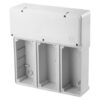 Base Modulare per montaggio in batteria di prese fisse verticali, nr.3x16/32a sbf/cbf/automatika, IP55 - GEWISS GW66694
