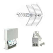 Kit 14 EVO Antenna ELIKA + Amplificatore da palo MAP2r3+U LTE + Alimentatore MINIPOWER 12P - FRACARRO 217964