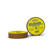 Nastro Adesivo Isolante PVC, Impiego Generale Protezione Connessioni Elettriche Cavi Bassa Tensione, 19 x 25 m, Spessore 0,15 mm, Marrone - ETELEC NA4519