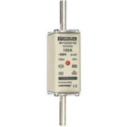Mersen Ferraz Fusibile NH gG 500VAC , Doppio indicatore/giunti di presa sotto tensione misura 000, 00, 0, 1, 2, 3 - MERSEN NH1GG50V100