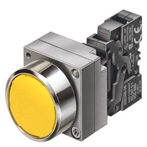 Pulsante Piatto 1L+1R, Verde - SIEMENS 3SB36010AA41