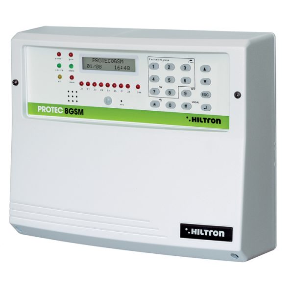Centrale Allarme KPROTEC8 GSM 8zone +1 Combinatore GSM + IR incorporato + 1 Sirena autoalimentata da esterno + 1 Sirena autoalimentata da interno + 3 Rivelatori DG12 - HILTRON KPROTEC8GSM