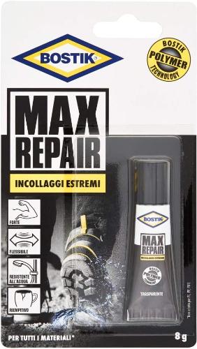 Colla Universale Max Repair, Trasparente, 8 gr - UHU BOSTIK D2258