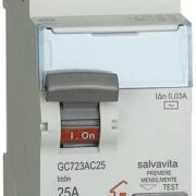 Interruttore Differenziale Salvavita 2P tipo AC In 40A Idn 30mA Vn 230/400 Vac 2 moduli - BTICINO GC723AC40