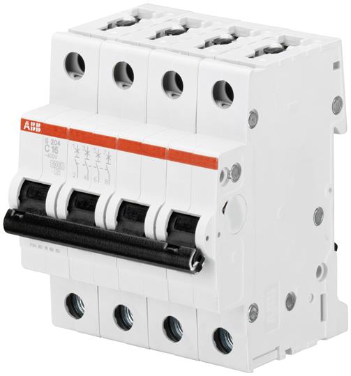 Interruttore Magnetotermico Automatico 6kA C 32A 4P - ABB S529242