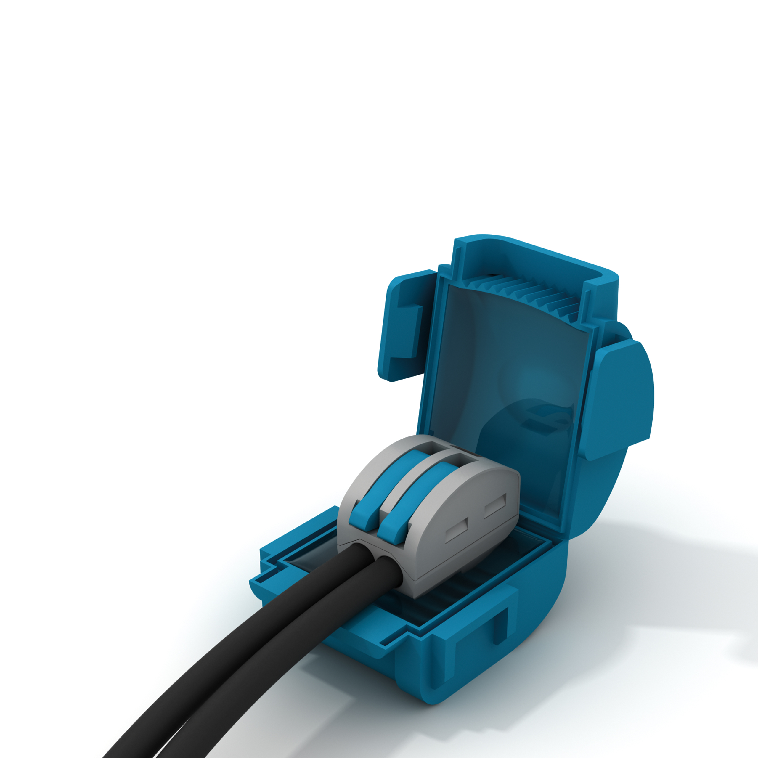 Astuccio 2 Pezzi Shell Box Dispositivo Connessione Isolamento Gel Protezione Acqua IPX8 Cavi Piccola Sezione 0,2-4 mm², 1 Polo, 2 Cavi per polo - ETELEC MJB112