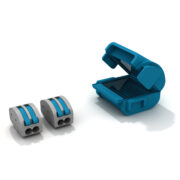 Shell Box Dispositivo Connessione Isolamento Gel Protezione Acqua IPX8 Cavi Piccola Sezione 0,2-4 mm², 2 Morsetti a 2 leve - ETELEC MJB222