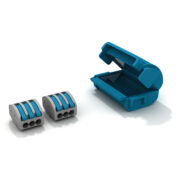 Shell Box Dispositivo Connessione Isolamento Gel Protezione Acqua IPX8 Cavi Piccola Sezione 0,2-4 mm², 2 Morsetti a 3 leve - ETELEC MJB323