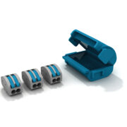 Shell Box Dispositivo Connessione Isolamento Gel Protezione Acqua IPX8 Cavi Piccola Sezione 0,2-4 mm², 3 Morsetti a 2 leve - ETELEC MJB332