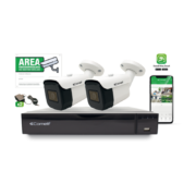 Kit AHD composto da N°1 art. AHDVR004S02A, N°2 telecamere art. AHBCAMS02FA e accessori - COMELIT AHKIT004S02A