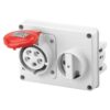 Presa Fissa Interbloccata Orizzontale 3P+N+T 32A 346-415V 6H IP44 - GEWISS GW66120
