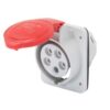 Presa Fissa Incasso a 10° IP44/54 3P+T 16A 380-415V, Rosso, 6H - GEWISS GW62209H