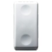 Pulsante Unipolare 250V NA 10A Luminoso con lente neutra sostituibile 1 Modulo System White - GEWISS GW20515